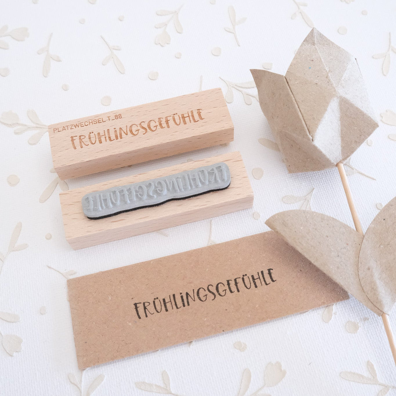 Textstempel | Frühlingsgefühle | 7 cm