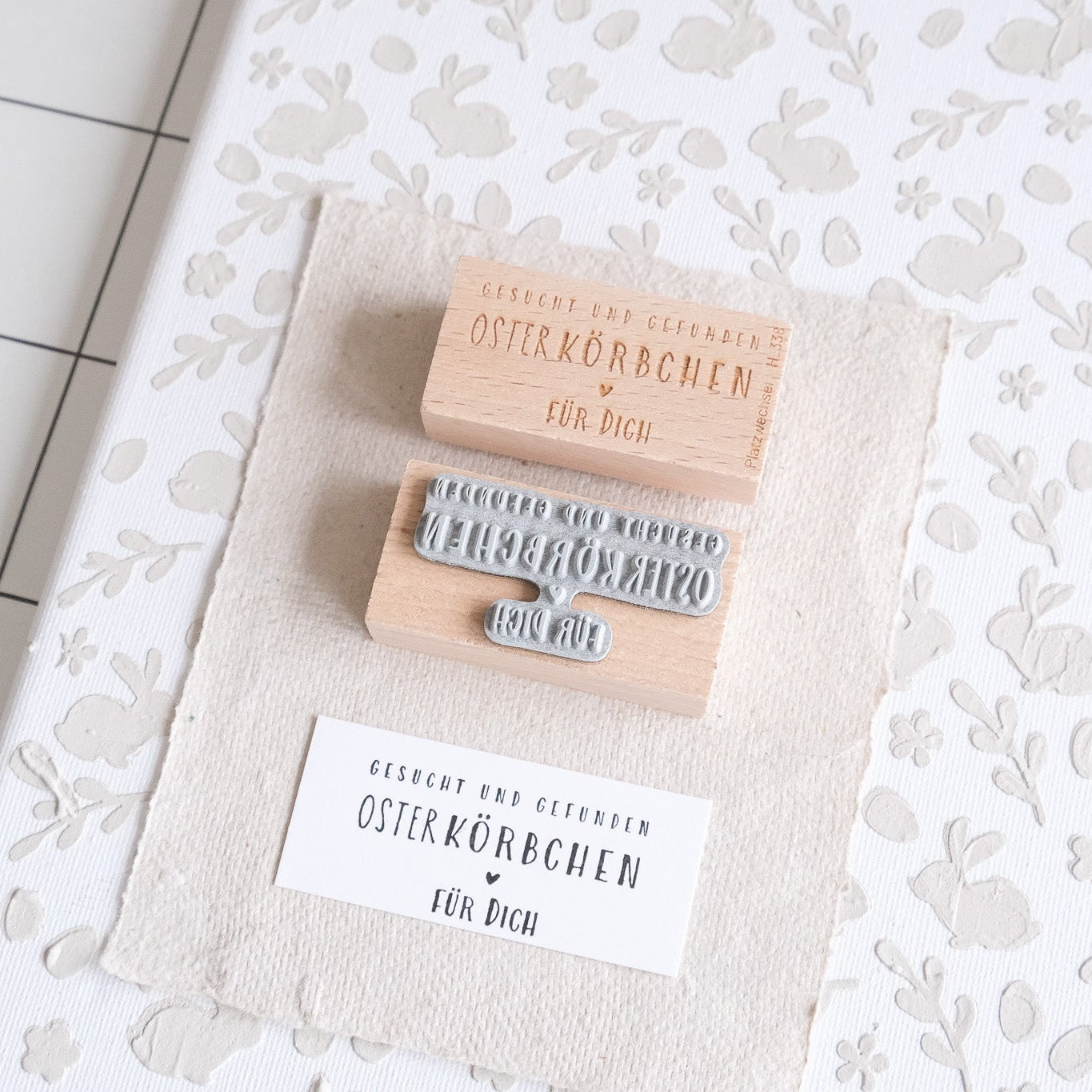 Holzstempel | Osterkörbchen | 3 x 6 cm