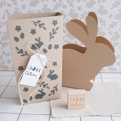 Holzstempel | Frohe Ostern | 3 x 3 cm