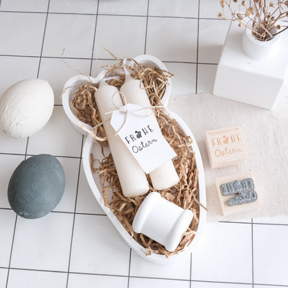 Holzstempel | Frohe Ostern | 3 x 3 cm