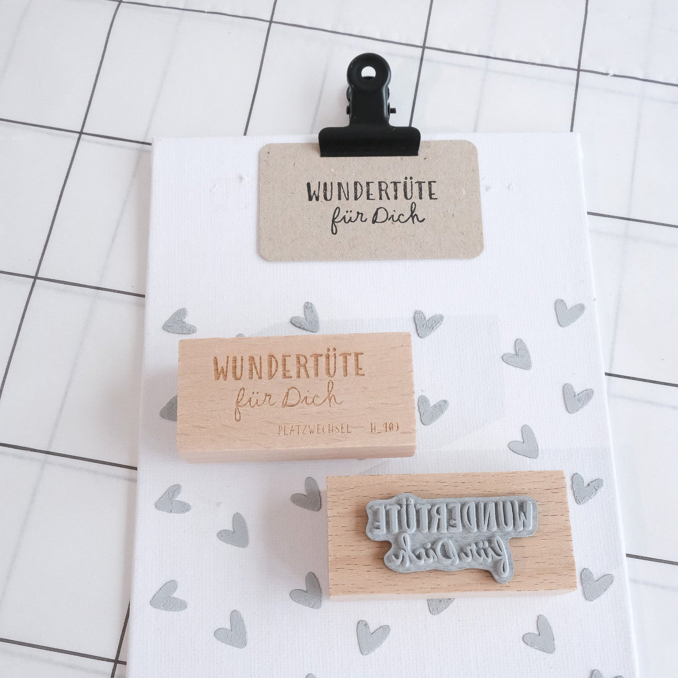Holzstempel | Wundertüte | 3 x 6 cm