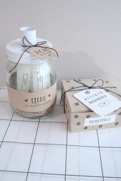 Stempel Set | Box Liebe Nr 06 | 9 Stempel + Gratis Schablone