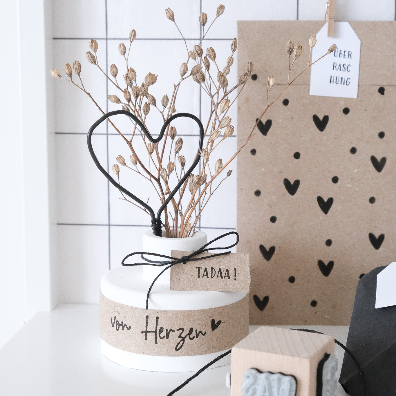 Textstempel |  Von Herzen | 6 cm