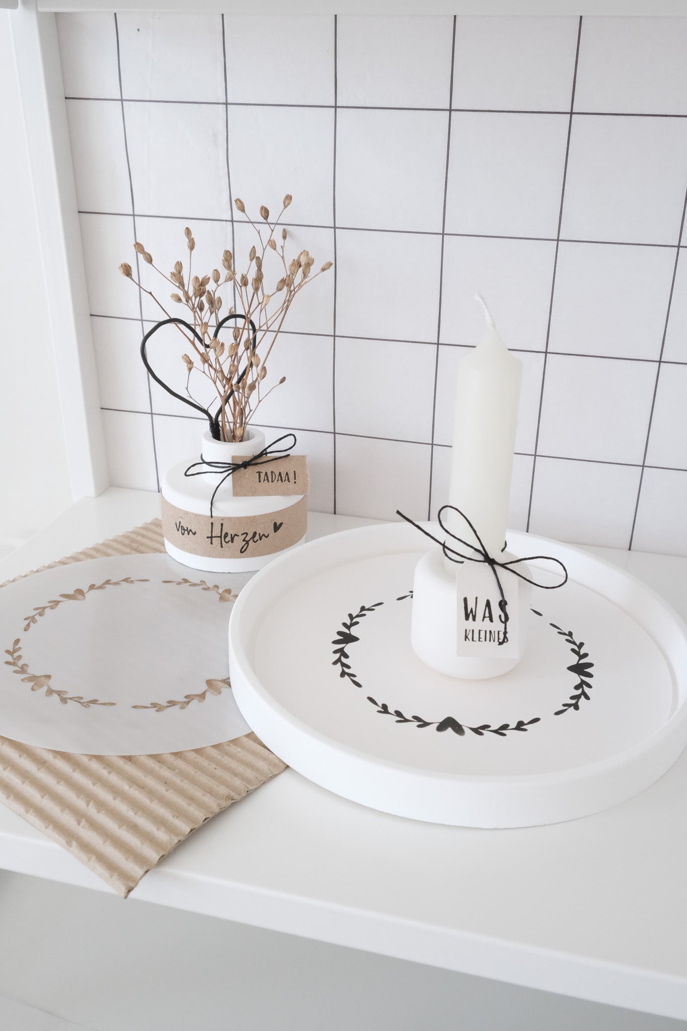 Schablonen Set I "Herzen" I 15 cm