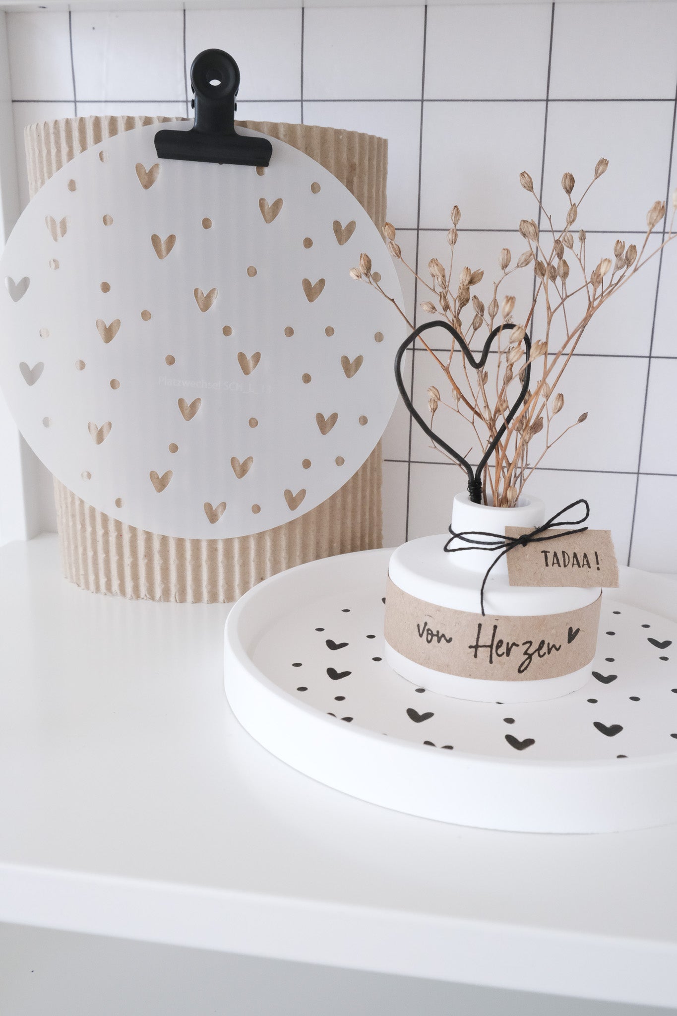 Schablonen Set I "Herzen" I 15 cm