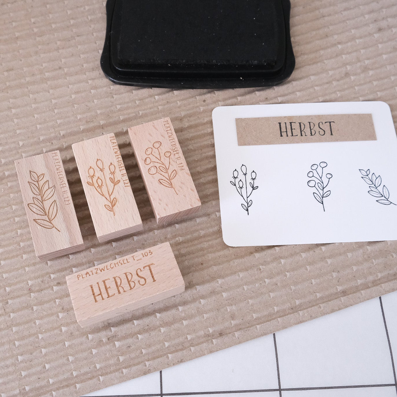 Ministempel Set | Herbst Nr 06 | 4 Stück