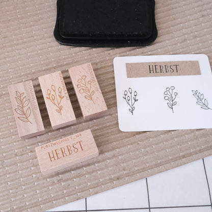 Ministempel Set | Herbst Nr 06 | 4 Stück