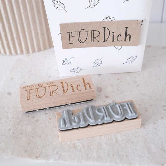 Textstempel |  Für Dich | 6 cm