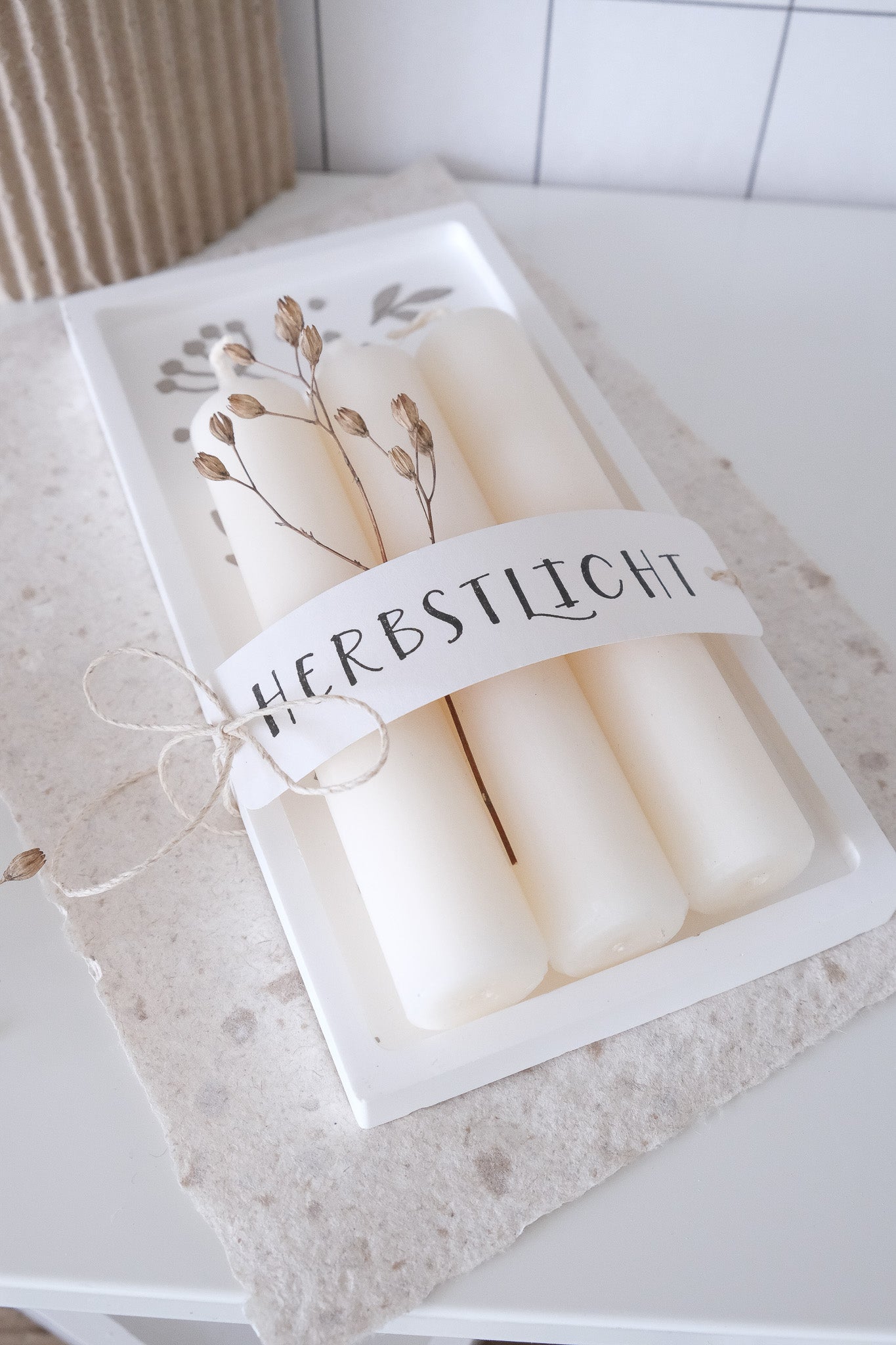 Textstempel | Herbstlicht | 10 cm