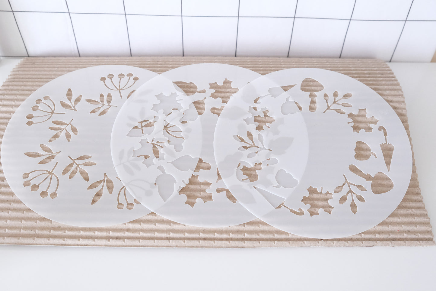 Schablonen Set I "Herbst" I 15 cm + 1 gratis Schablone