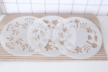 Schablonen Set I "Herbst" I 15 cm + 1 gratis Schablone