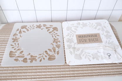 Schablonen Set I "Herbst" I 13,5 cm + A6