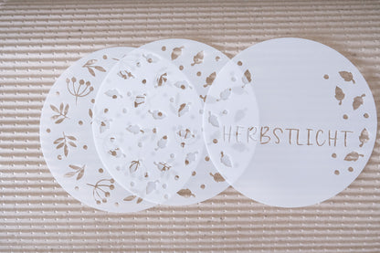 Schablonen Set I "Herbst" I 12 cm