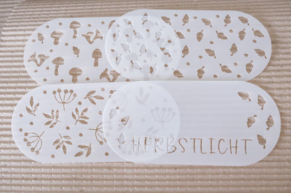Schablonen Set I Herbst I 16,4 cm oval