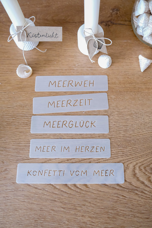 VORBESTELLUNG - Schablonen Set Schriften I 12,5 cm