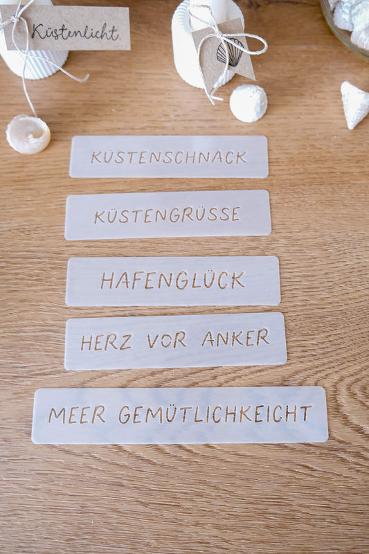 VORBESTELLUNG - Schablonen Set Schriften I 12,5 cm
