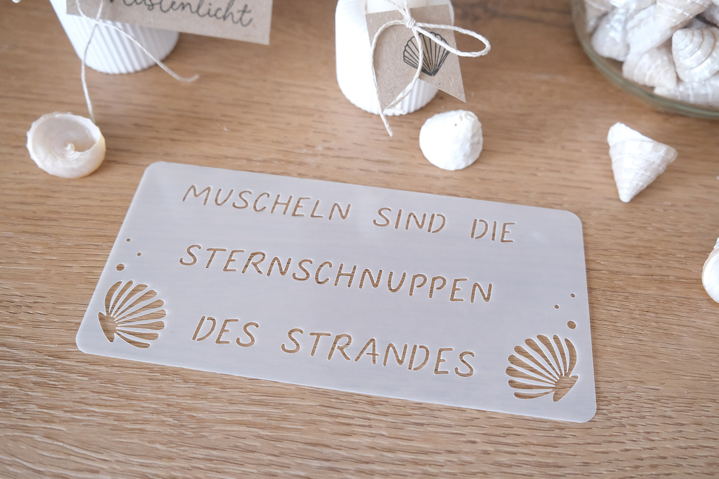 VORBESTELLUNG - Schablone I Sternschnuppen 7,8 x 16,3 cm