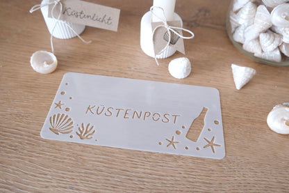 VORBESTELLUNG - Schablone I Küstenpost 7,8 x 16,3 cm