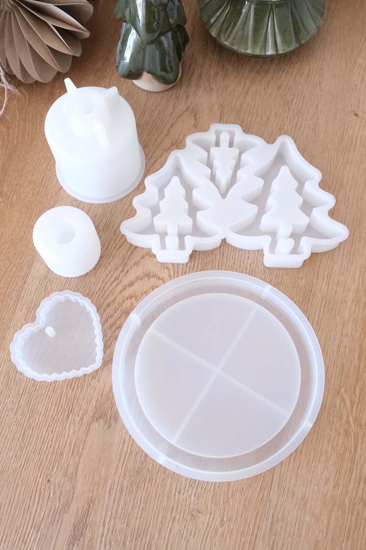 Gießform Set I 4 tlg. plus Gratis Gießform