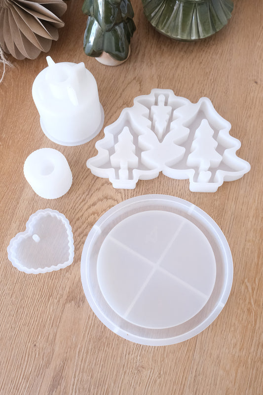 Gießform Set I 4 tlg. plus Gratis Gießform
