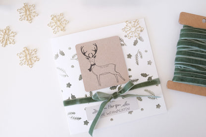 Bastelklammer | Schneeflocke Gold | 10 Stk.