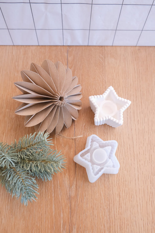 Gießform I Kerzenständer Stern