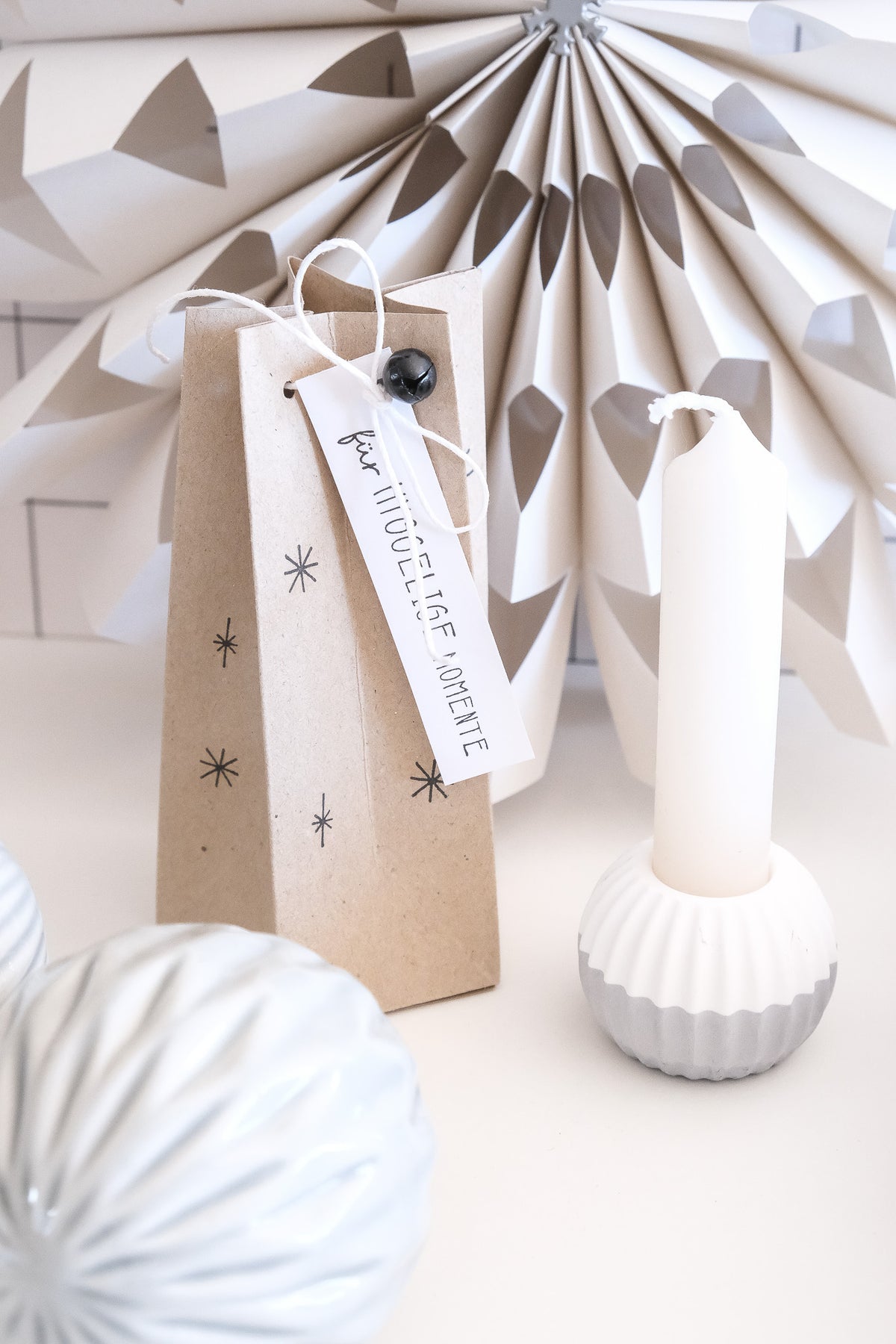 Gießform I Kerzenständer Kugelform  mit Rillen