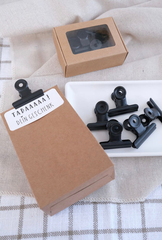 Klammern | Schwarz | 6 Stk.