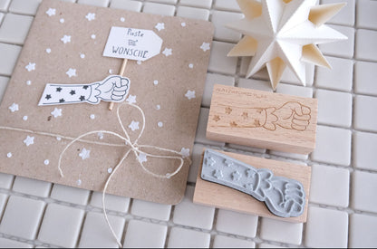 Holzstempel |  Feen Arm | 3 x 6 cm