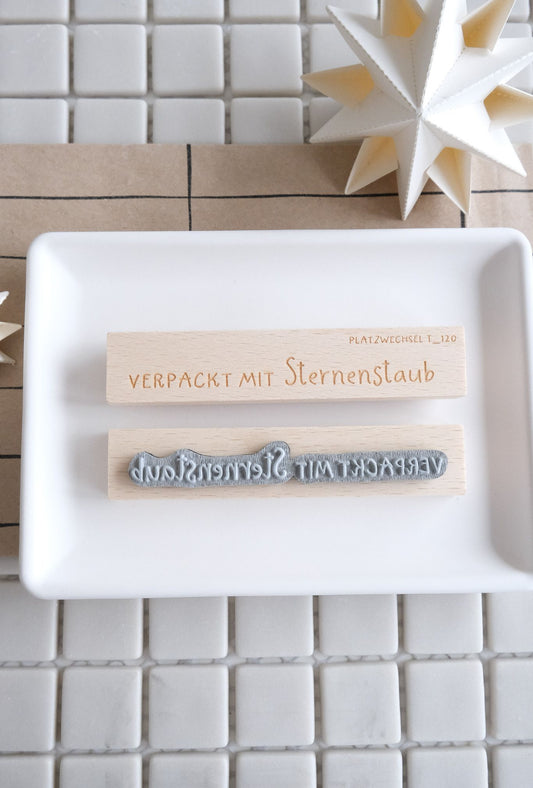 Textstempel | Sternenstaub | 10 cm