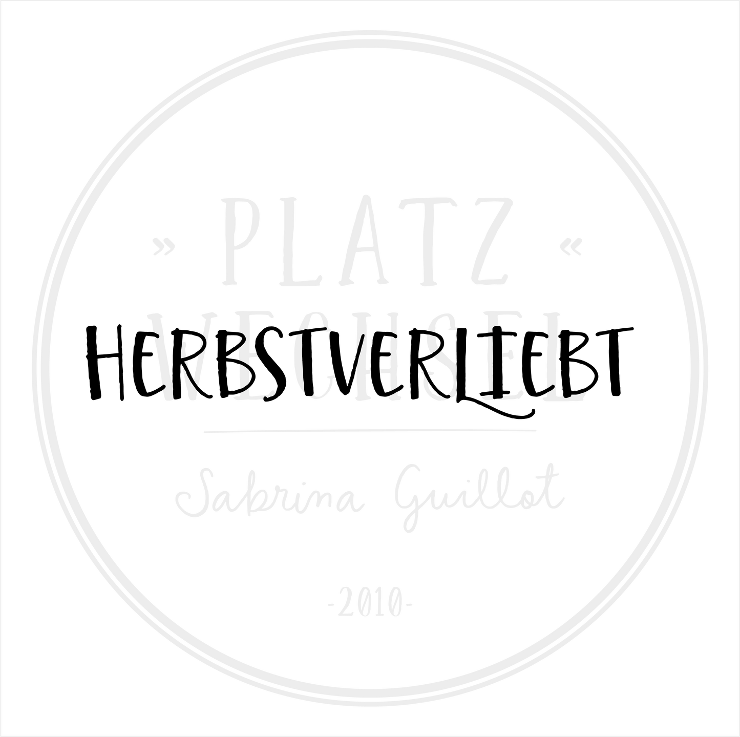 Textstempel | Herbstverliebt | 7 cm