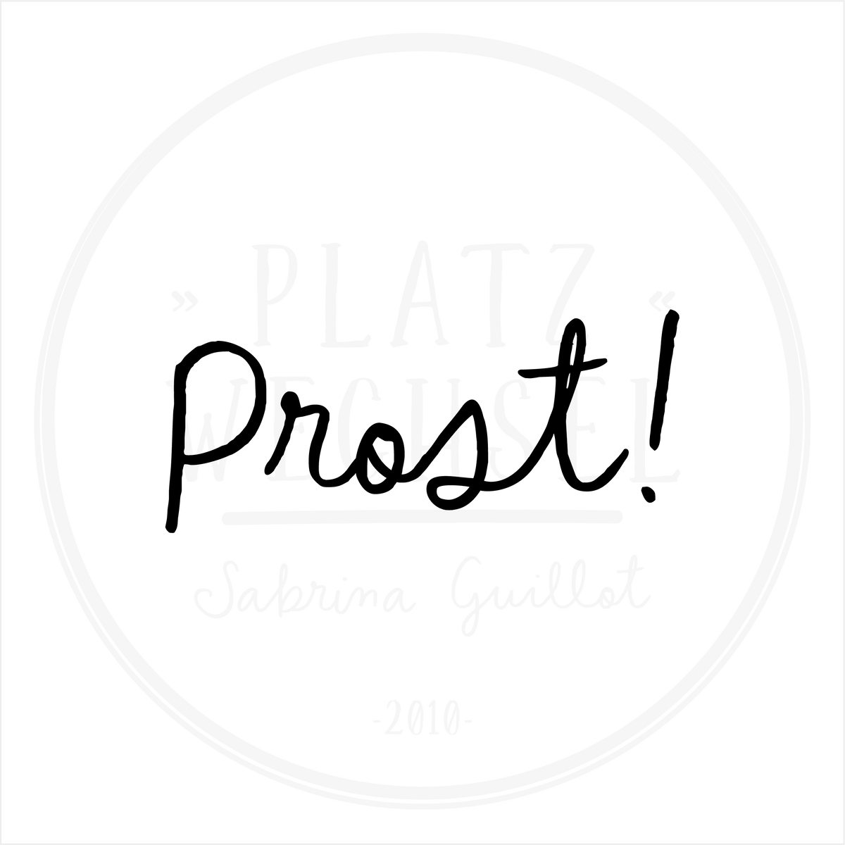 Textstempel | Prost! | 4,5 cm