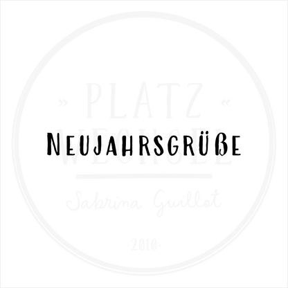 Textstempel | Neujahrsgrüße | 7 cm