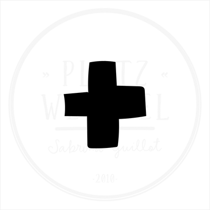 VORVERKAUF | Ministempel | Kreuz | 1,5 cm ø