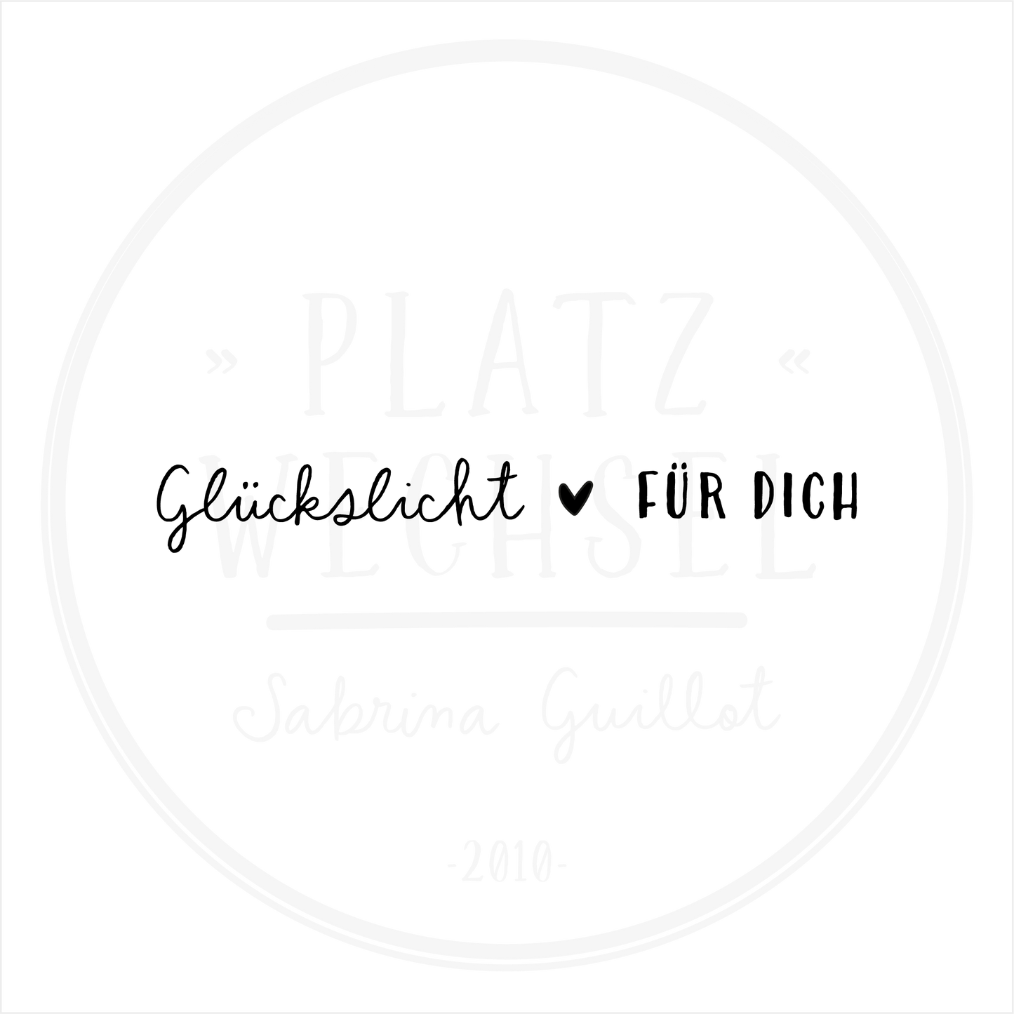 Textstempel | Glückslicht  | 10cm