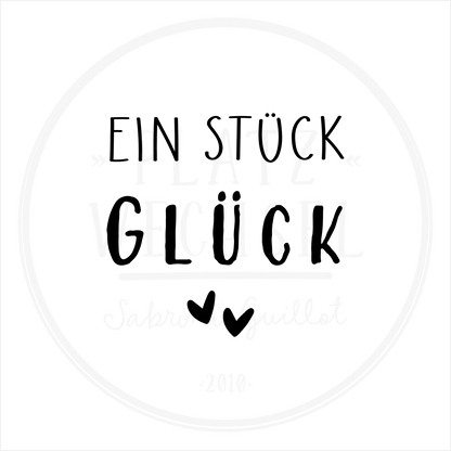 Holzstempel | Ein Stück Glück | 3 x 3 cm