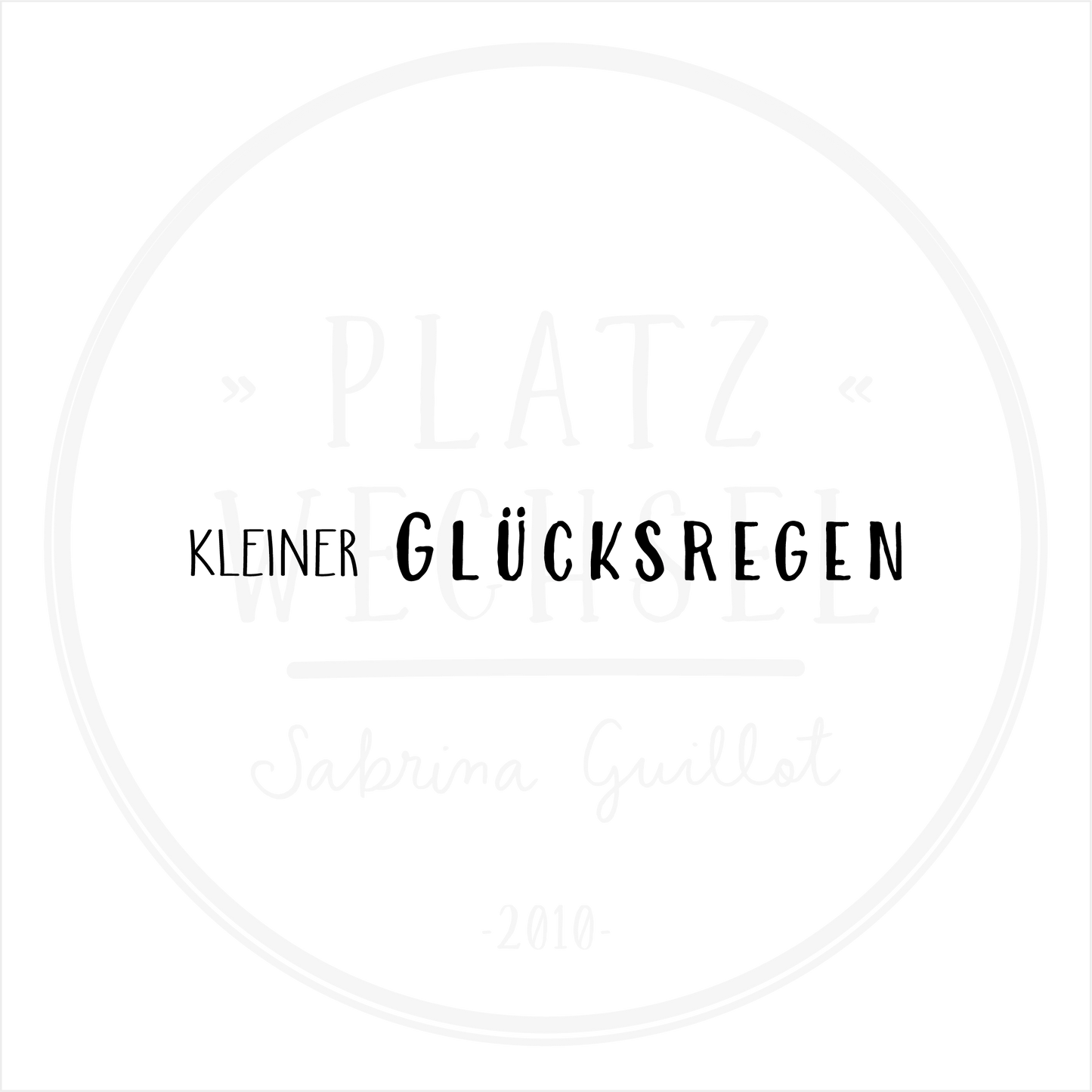 Textstempel | kleiner Glücksregen | 7 cm