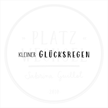 Textstempel | kleiner Glücksregen | 7 cm