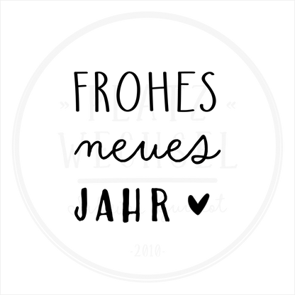 Holzstempel | Frohes Neues Jahr | 3 x 3 cm