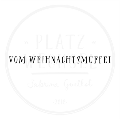 Textstempel | vom Weihnachtsmuffel | 7 cm