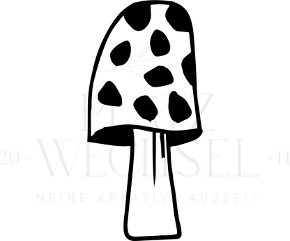 Pilzmotiv mit Wasserzeichen