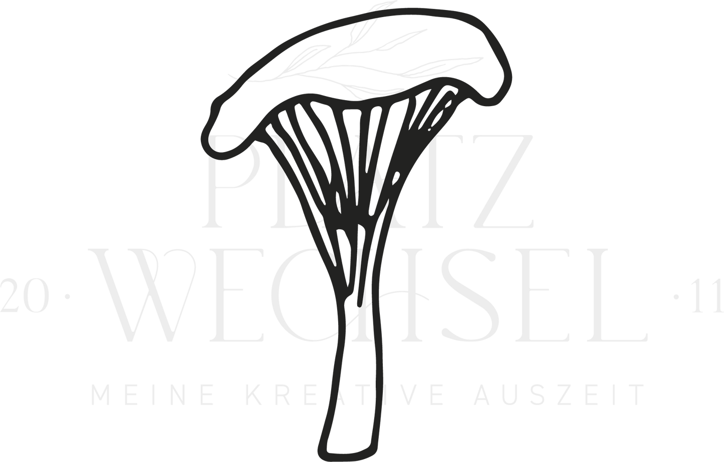 Motiv Pfifferling mit Wasserzeichen