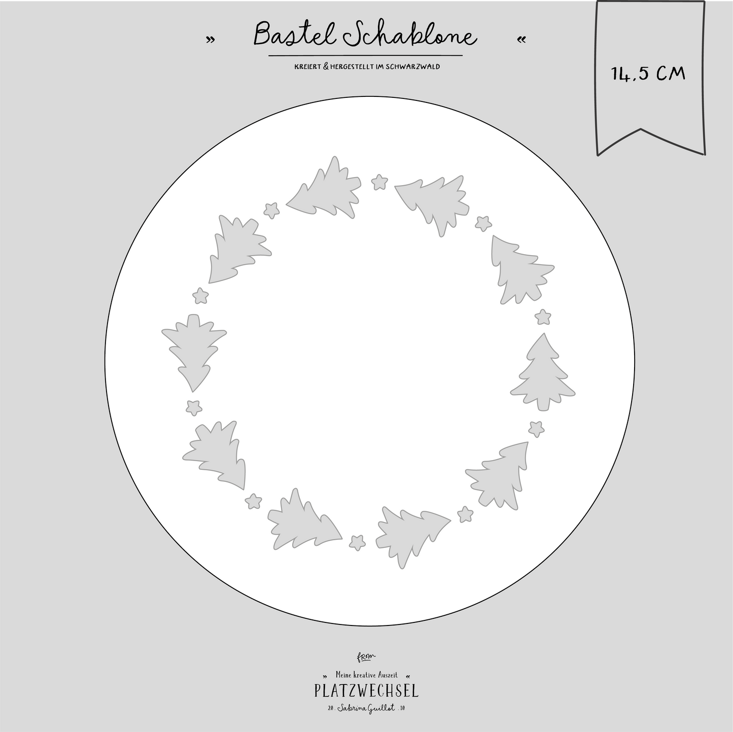 Schablone I Tannen I 14,5 cm