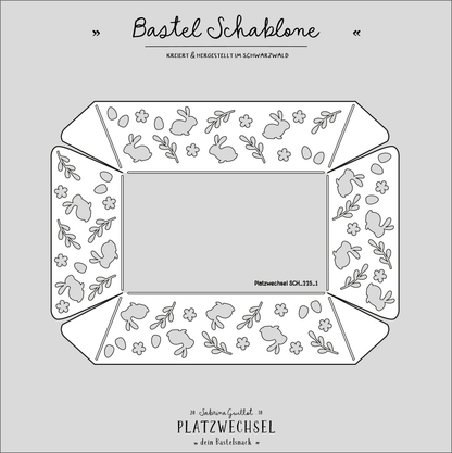 Schablone | Teller | Hasi A4