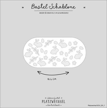 Schablone I Hasi I 16,4 cm oval