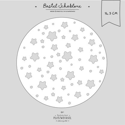 Schablone I Sterne I 14,5 cm