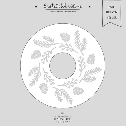 Schablone I Winterzweige I 14,5 cm