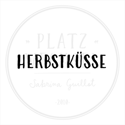 Textstempel | Herbstküsse | 7 cm