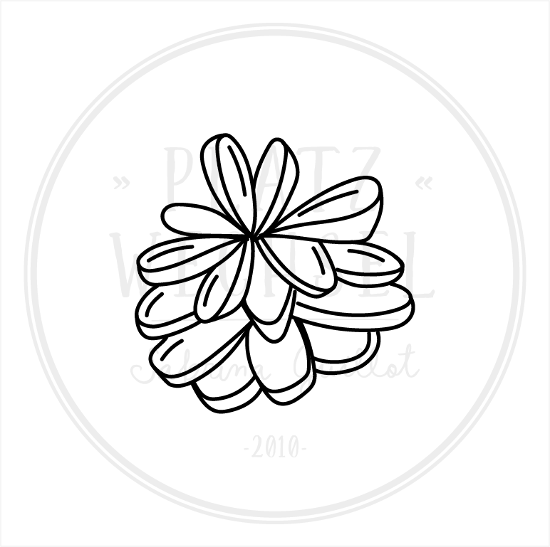 Holzstempel | Tannenzapfen | 3 x 3 cm