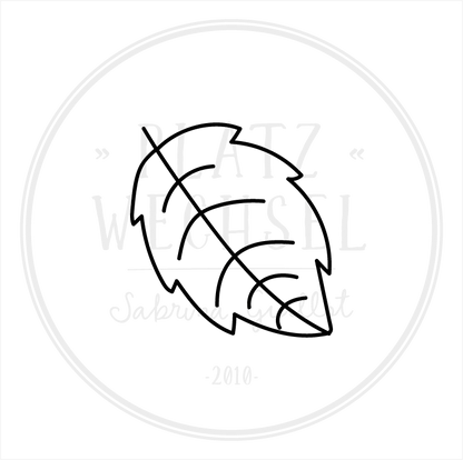 Ministempel | Buchenblatt | ø 2 cm